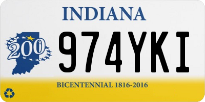IN license plate 974YKI