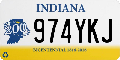 IN license plate 974YKJ