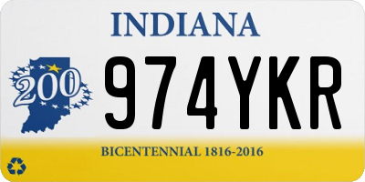 IN license plate 974YKR