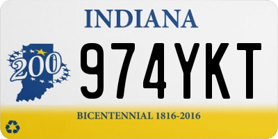 IN license plate 974YKT