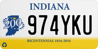 IN license plate 974YKU