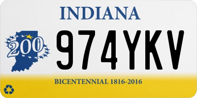 IN license plate 974YKV