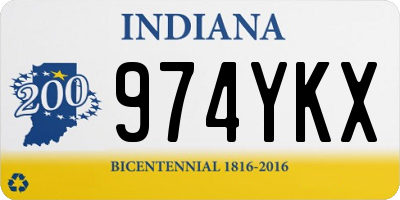 IN license plate 974YKX