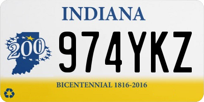 IN license plate 974YKZ