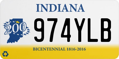 IN license plate 974YLB