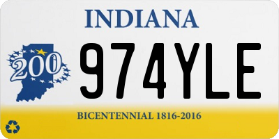 IN license plate 974YLE