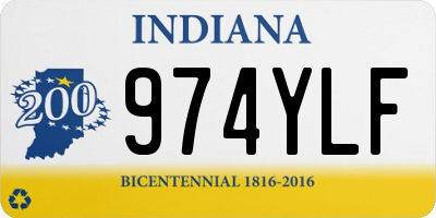 IN license plate 974YLF
