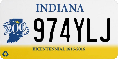 IN license plate 974YLJ