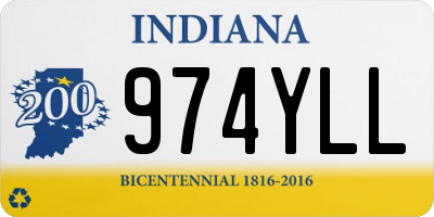 IN license plate 974YLL