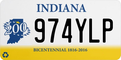 IN license plate 974YLP