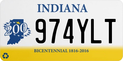 IN license plate 974YLT