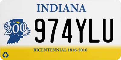 IN license plate 974YLU