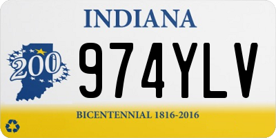 IN license plate 974YLV