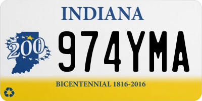 IN license plate 974YMA