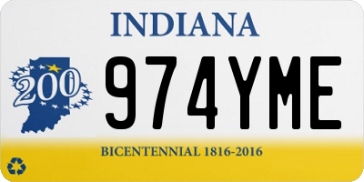 IN license plate 974YME