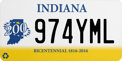 IN license plate 974YML