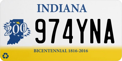 IN license plate 974YNA