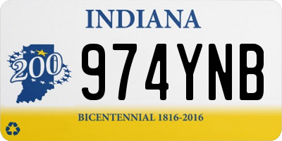 IN license plate 974YNB