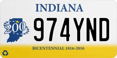 IN license plate 974YND