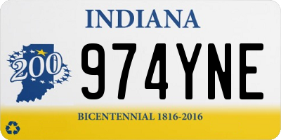 IN license plate 974YNE