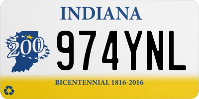 IN license plate 974YNL