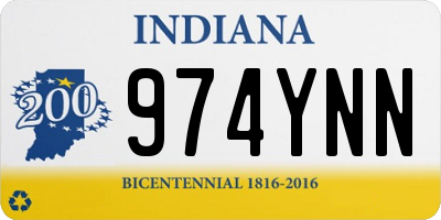 IN license plate 974YNN