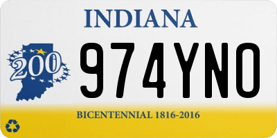 IN license plate 974YNO