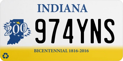 IN license plate 974YNS