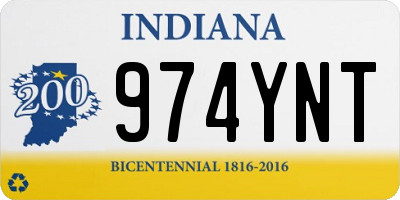 IN license plate 974YNT