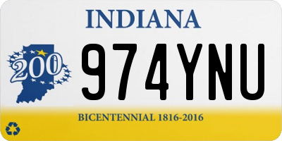 IN license plate 974YNU