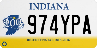 IN license plate 974YPA