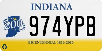 IN license plate 974YPB