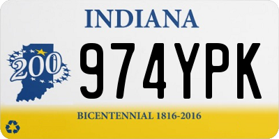 IN license plate 974YPK