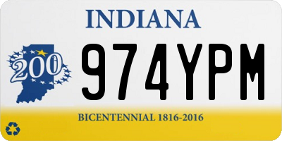 IN license plate 974YPM