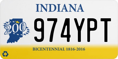 IN license plate 974YPT