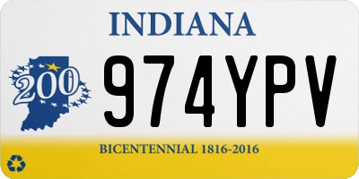 IN license plate 974YPV
