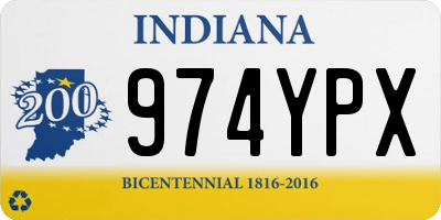 IN license plate 974YPX
