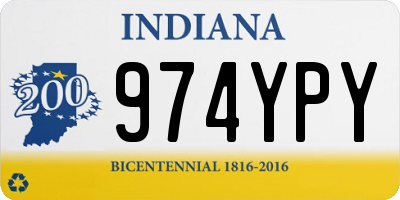 IN license plate 974YPY