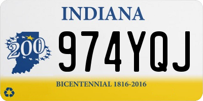 IN license plate 974YQJ