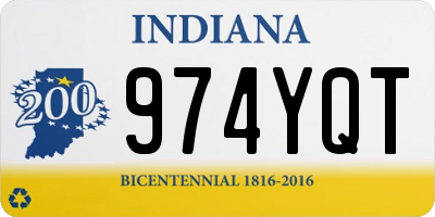 IN license plate 974YQT