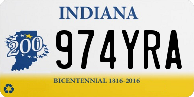 IN license plate 974YRA