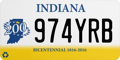 IN license plate 974YRB