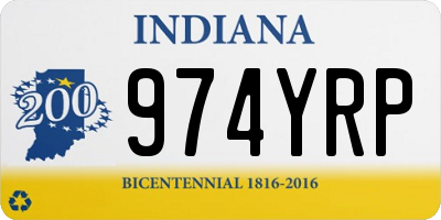 IN license plate 974YRP