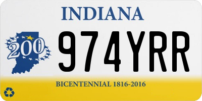 IN license plate 974YRR