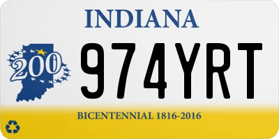IN license plate 974YRT