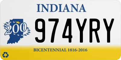IN license plate 974YRY