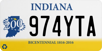 IN license plate 974YTA