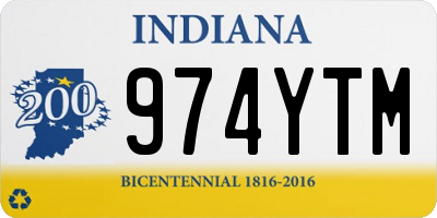 IN license plate 974YTM