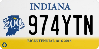 IN license plate 974YTN