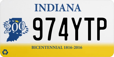 IN license plate 974YTP
